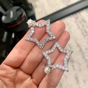 Clearance Star earrings, Star stud earrings, Star silver earrings